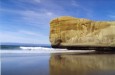 Tunnel Beach auf der Suedinsel Otago in Neuseeland