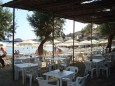 Blick von Taverne am Lindos Beach