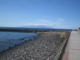 Blick über Strand und Promenade