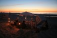 Die Abendstimmung im Strandkorb genießen