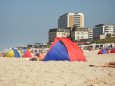 Windbrecher am Strand von Westerland