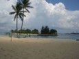 Siloso Beach - Singapur Sentosa Island schöner, sauberer Strand, künstlich angelegt
