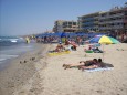Dichtes Gedränge am Rethymnon Beach auf Kreta