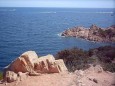 Wilde Strandbucht bei St Tropez an der Mittelmeerküste