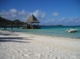 Matira Beach paradiesischer Strand auf Bora Bora