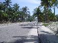 Strandstrasse auf der Insel Atalaia