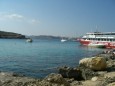 Boote in der Blauen Lagune Maltas