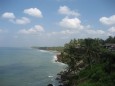 Weiter palmenbewachsener Strand von Varkala