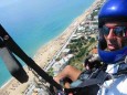Paragliding über Vrachos Beach