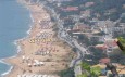 Vrachos Beach bei Preveza aus der Ferne