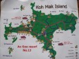 Landkarte von Koh Mak