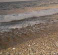 Brandung am Strand  in der Türkei