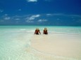 Ein Tropenparadies die Malediven, sehr sauberes Wasser und unzählige Strände, hier Sun Island