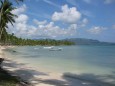 ruhiger und sauberer Strand Casa Marina auf der Halbinsel Samana in der Dominikanischen Republik