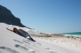 Meer, Strand, Dünen und Berge am Noget Beach