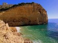 Pittoreske Felsbucht Praia de Centianes