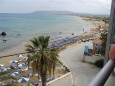 Blick auf den Strand vom Hotel