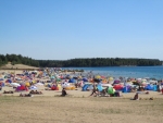 schöner Binnenstrand