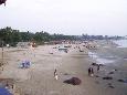Arambol Beach vom Blue Fin  aus gesehen